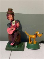 Vintage Disney Pluto Toy & Ape Windup Toy