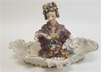 Vintage Cordey Lady Bust Candy Dish #7012-15
