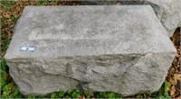 Granite headstone base: 30"W x 17"D x 15"H