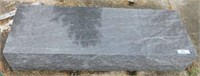 Granite headstone base: 36.5"W x 13"D x 7"H