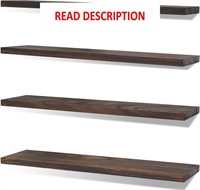 36in Rustic Farmhouse Shelves  Brown-Set of 4