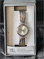 $20 Ladies Watch Silver Bracelet Band