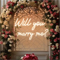 $140  Will You Marry Me Neon Sign for Wall Decor