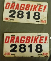 AMA Drag Bike Plates #2818