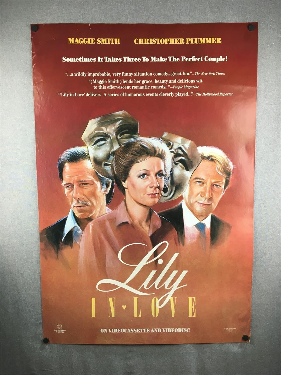 Vintage 1986 Lily in Love Movie Poster