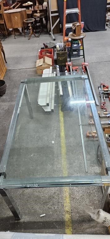 Tempered Glass Table w/ extra pieces of glass