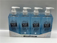 4x384mL BLUE POPPY AND PEONY SCENTED HAND SOAP