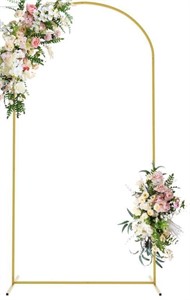 WOKCEER  METAL WEDDING ARCH BACKDROP COLOUR GOLD