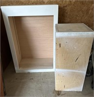 Upper Cabinet and Wood Platform