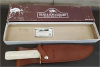 Bear & Son Cutlery 14" Bone Handled Damascus