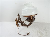 Antique Style Electric Glass Shade Wall Sconce