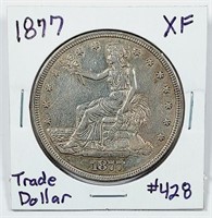 1877  Trade Dollar   XF