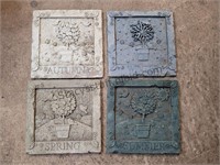 Older 4 Seasons Garden Plaques