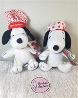 Two Small Plushes - Chef Snoopy