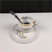 Vintage Plate, Tea Cup and Spoon