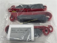 (3) New YATES 18in. Fitch Load Limiting Lanyard