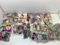 Collection of Barbie kids meal toys. 1994-1996.