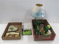 John Deere Lamp + Figurines + Plaques