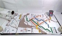 7 cartes du métro de Montréal, 1 carte STCUM