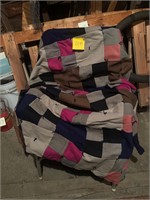Large, vintage comforter quilt