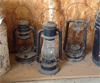 Vintage barn lanterns