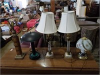 Lot of 5 table lamps.