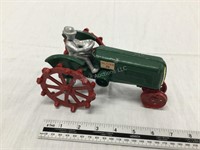 Cast toy tractor
