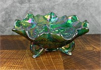 Fenton Glass Carnival Lion Bowl