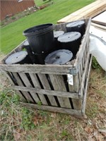 Potting Crates W/ Large Quantity of Nursery Pots