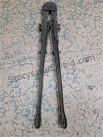 36 In Antique Bolt Cutters Porters