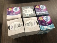 6 BOXES OF TISSUES