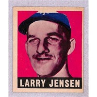 1948 Leaf Baseball Larry Jensen Crease Free