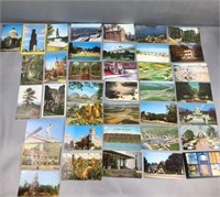38 mixed United States postcards