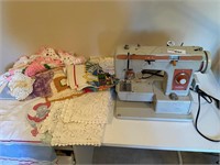 Sewing Machine and Doilies