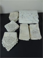 Imported Tablecloth & Napkin Set