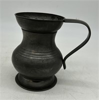 Antique Pewter Noggin Cup