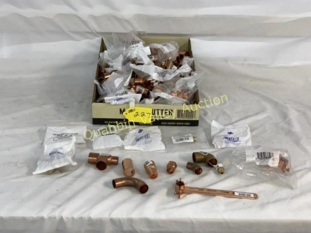 100 PLUS ASSORTED COPPER PIPE FITTINGS