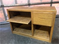 Entertainment center with drawer and sliding