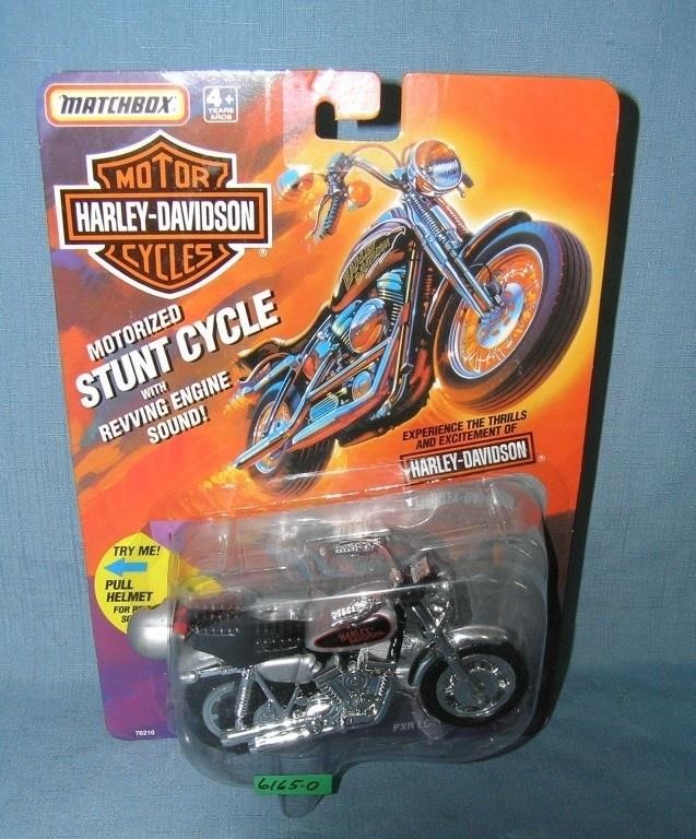 Harley Davidson mechanical motorcycle mint on card