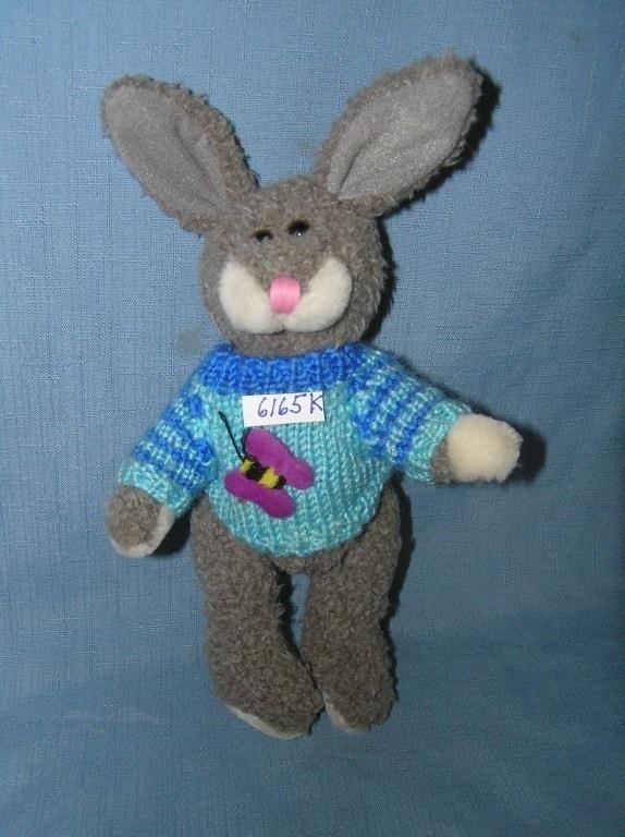 High quality plush Easter Bunny toy with knitted s