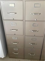 Two Steelcase 4 drawer filing cabinet. Garage