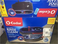 O Cedar rinse clean spin mop system