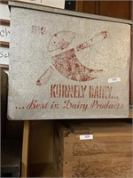 Kornely Dairy vintage metal cooler