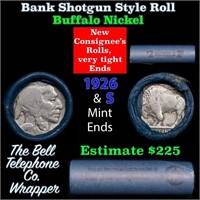 Buffalo Nickel Shotgun Roll in Old Bank Style 'Bel