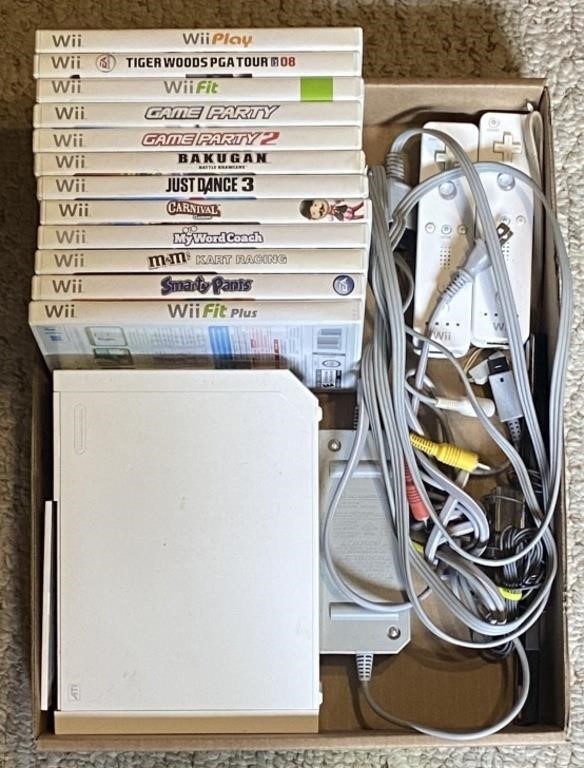 Wii Remotes, Games, & Gaming System (RVL-001)