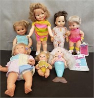 Lot of Vintage Dolls. Giggles by Ideal, Baby