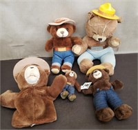 Lot of Vintage Smokey the Bear Plushies & Puppet