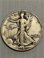 1941 D Walking Liberty Silver Half