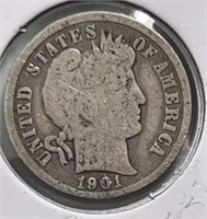 1901 Barber Dime