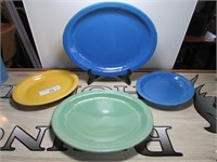 Vintage 4 pc Crestware Platters Stoneware China